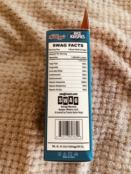 Men‘s new Kellogg‘s Rice Krispies Boxer Brief Shorts L NEW in Box - Picture 4 of 4